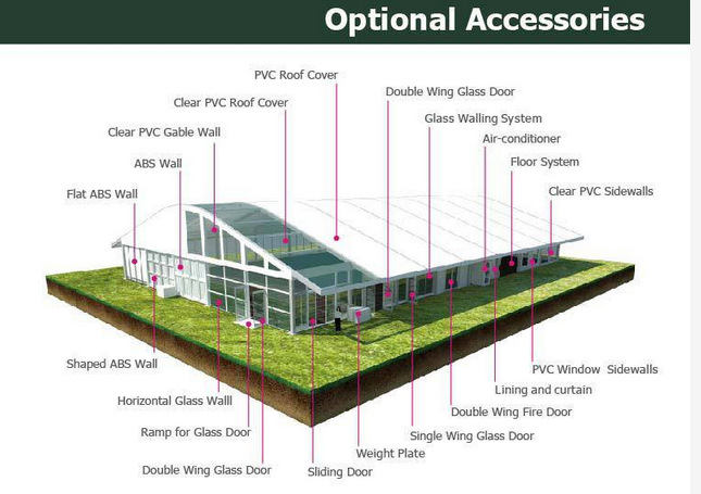 Big High Arc Tent for Wedding, Ceremony, Sports Tennis Court