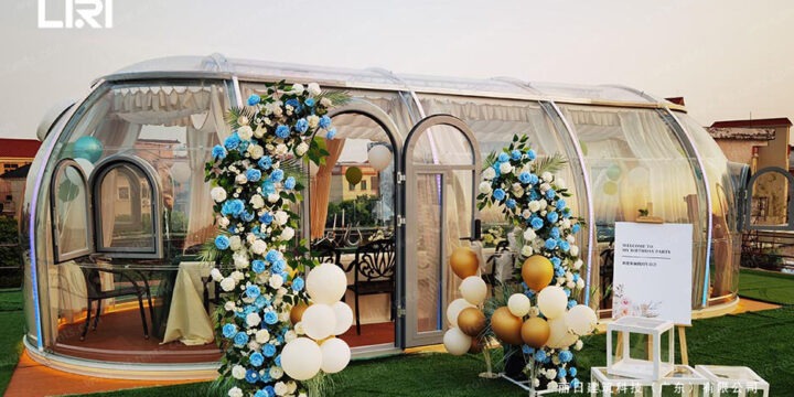 Crystal Dome House for Outdoor Birthday Party